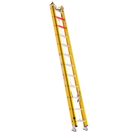 Bauer Ladder Fiberglass Extension Ladder, 300 lb Load Capacity 31124